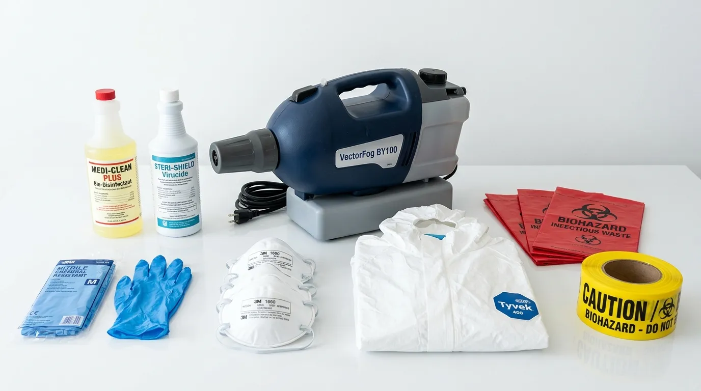 Professional biohazard remediation crew working in Riverdale Park